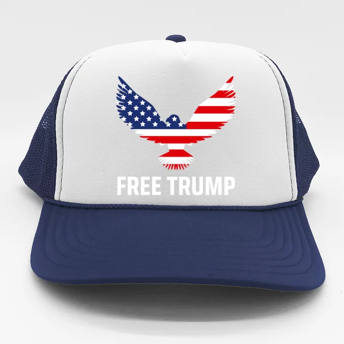 Free Trump Free Donald Trump I Stand With Trump Trucker Hat