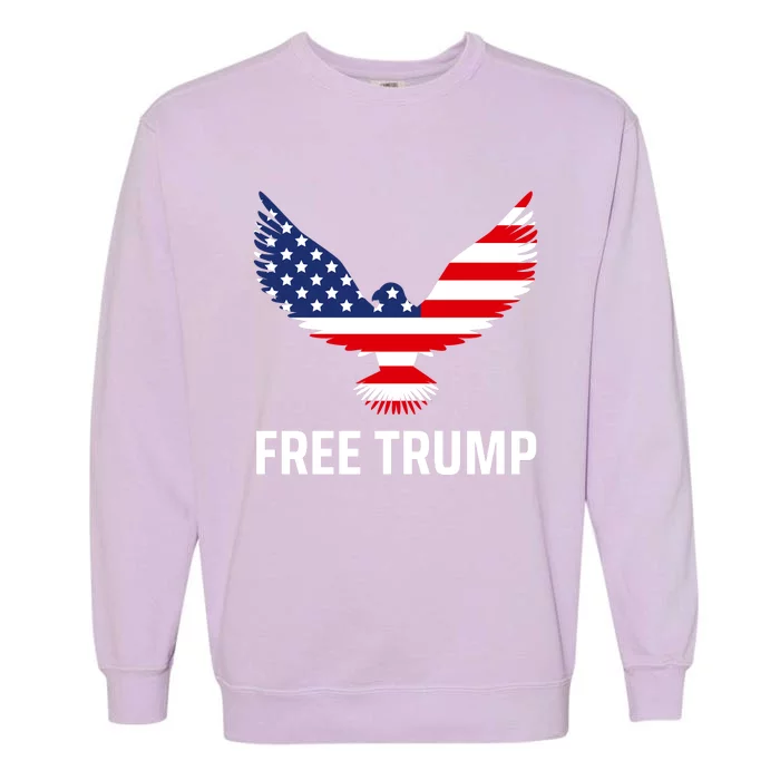 Free Trump Free Donald Trump I Stand With Trump Garment-Dyed Sweatshirt