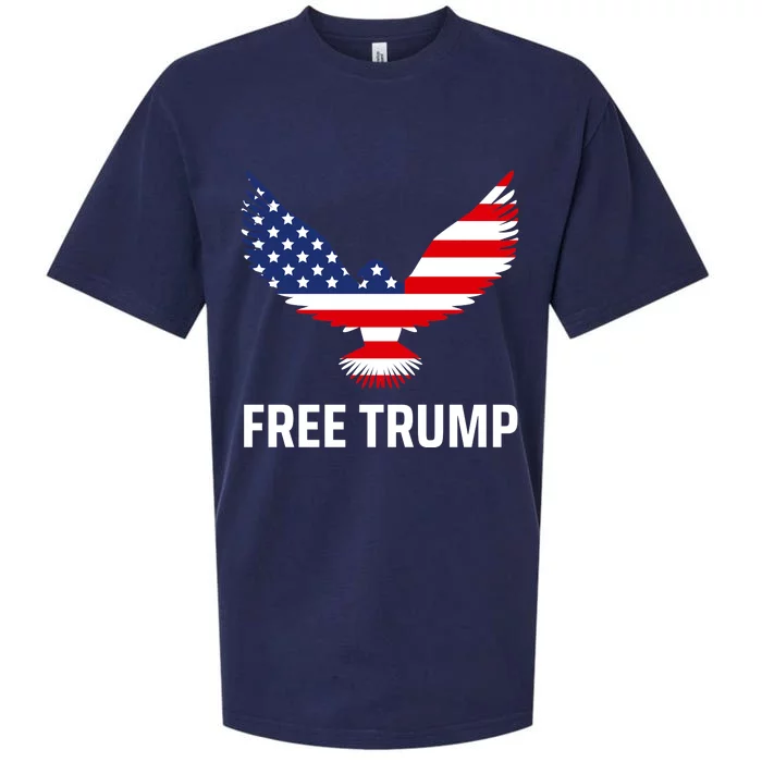 Free Trump Free Donald Trump I Stand With Trump Sueded Cloud Jersey T-Shirt