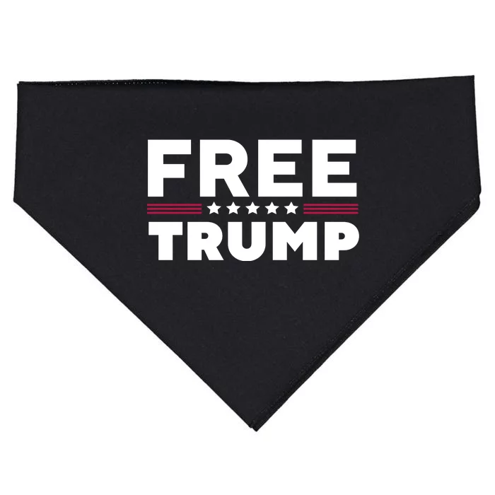 Free Trump Free Donald Trump I Stand With Trump USA-Made Doggie Bandana