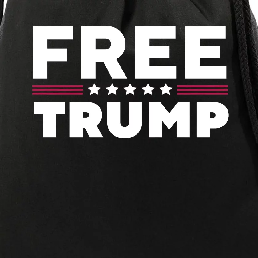 Free Trump Free Donald Trump I Stand With Trump Drawstring Bag