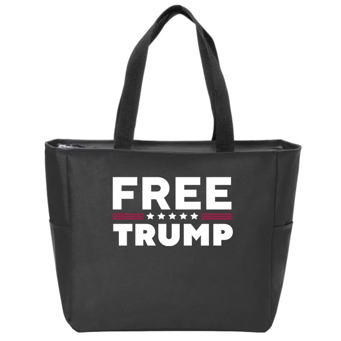 Free Trump Free Donald Trump I Stand With Trump Zip Tote Bag