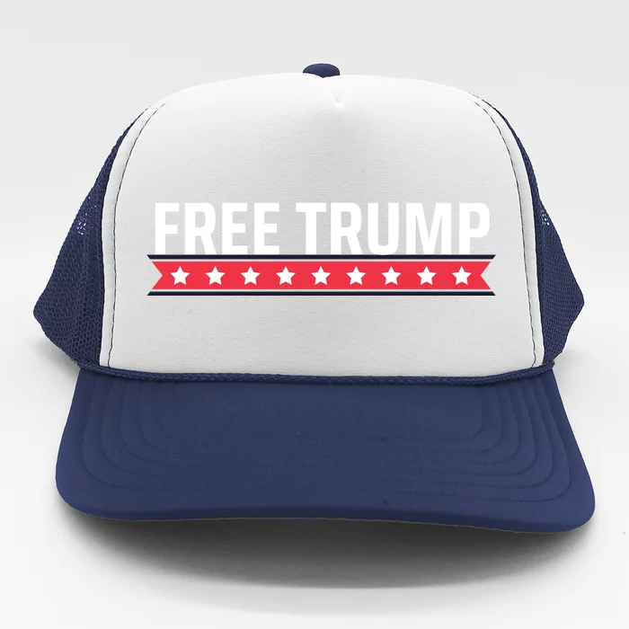 Free Trump Free Donald Trump I Stand With Trump Trucker Hat