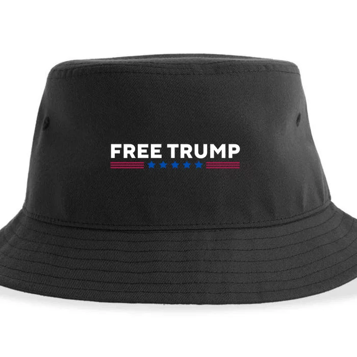 Free Trump Free Donald Trump I Stand With Trump Sustainable Bucket Hat