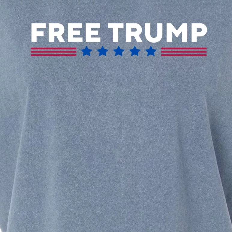 Free Trump Free Donald Trump I Stand With Trump Garment-Dyed Women's Muscle Tee