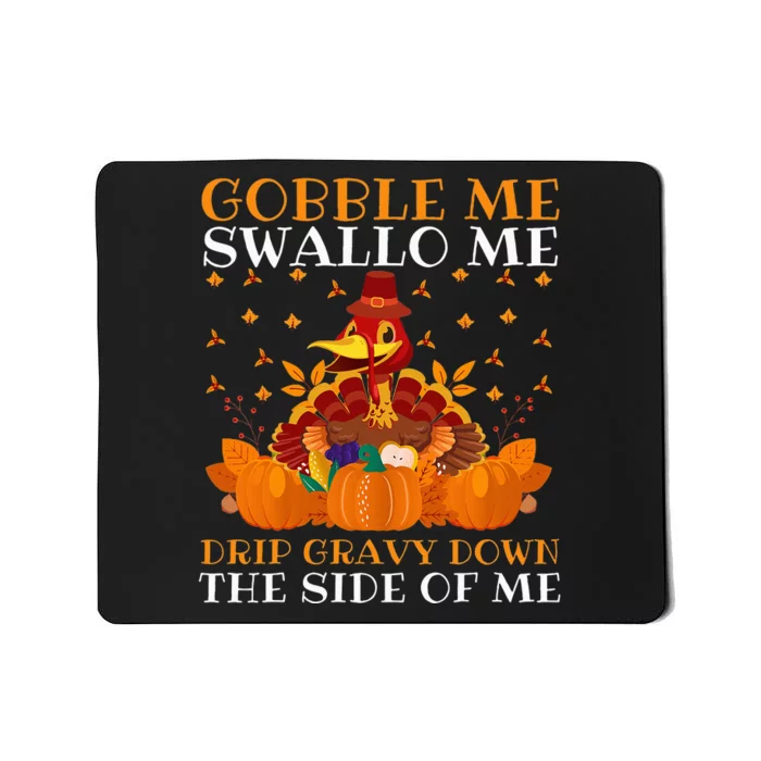 Funny Thanksgiving Foodie Apron Mousepad