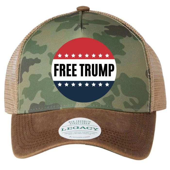 Free Trump Free Donald Trump I Stand With Trump Legacy Tie Dye Trucker Hat