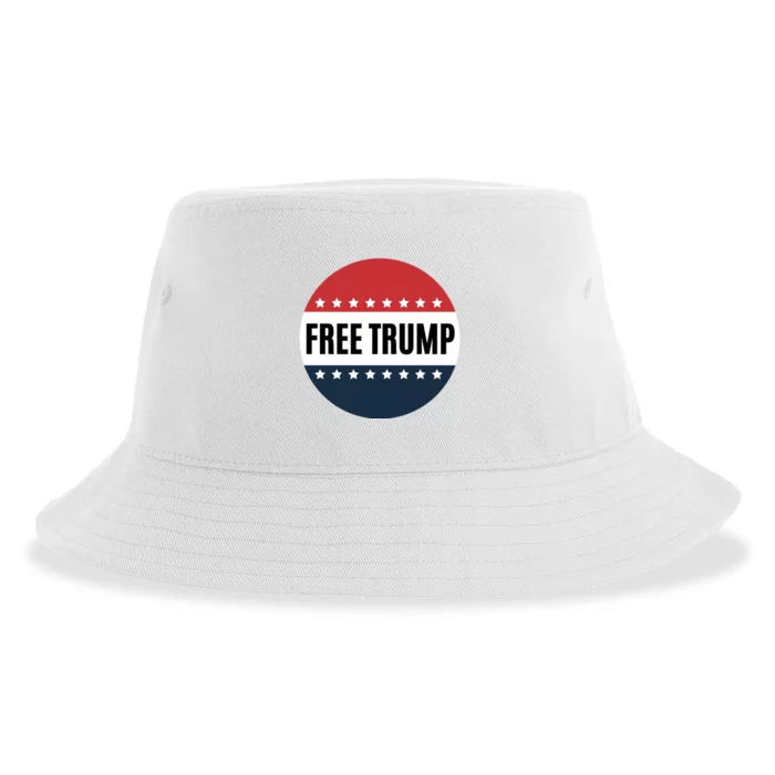 Free Trump Free Donald Trump I Stand With Trump Sustainable Bucket Hat