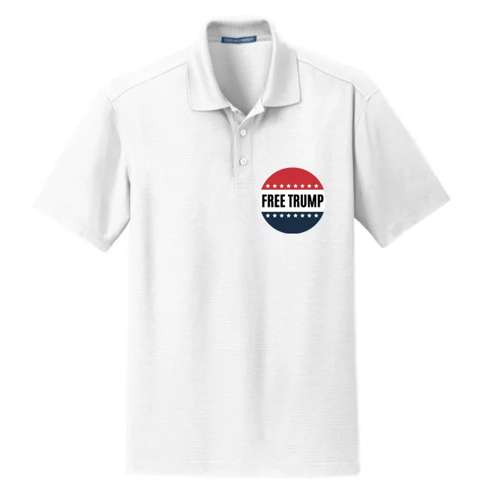 Free Trump Free Donald Trump I Stand With Trump Dry Zone Grid Performance Polo