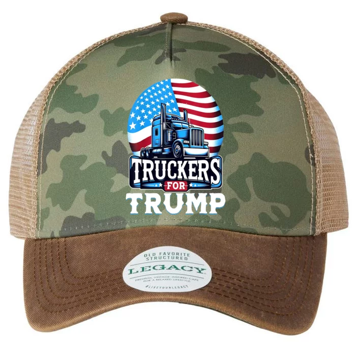 Funny Truckers For Trump Gift Legacy Tie Dye Trucker Hat