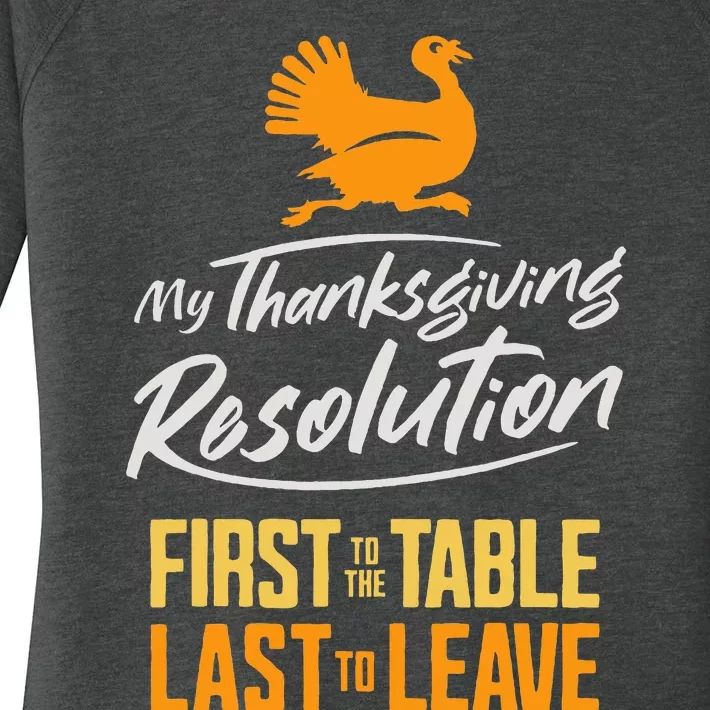 Funny Thanksgiving for Turkey Day or Gobble Day Women's Perfect Tri Tunic Long Sleeve Shirt