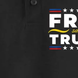 Free Trump, Free Donald Trump 2024 Dry Zone Grid Performance Polo