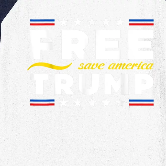 Free Trump, Free Donald Trump 2024 Baseball Sleeve Shirt