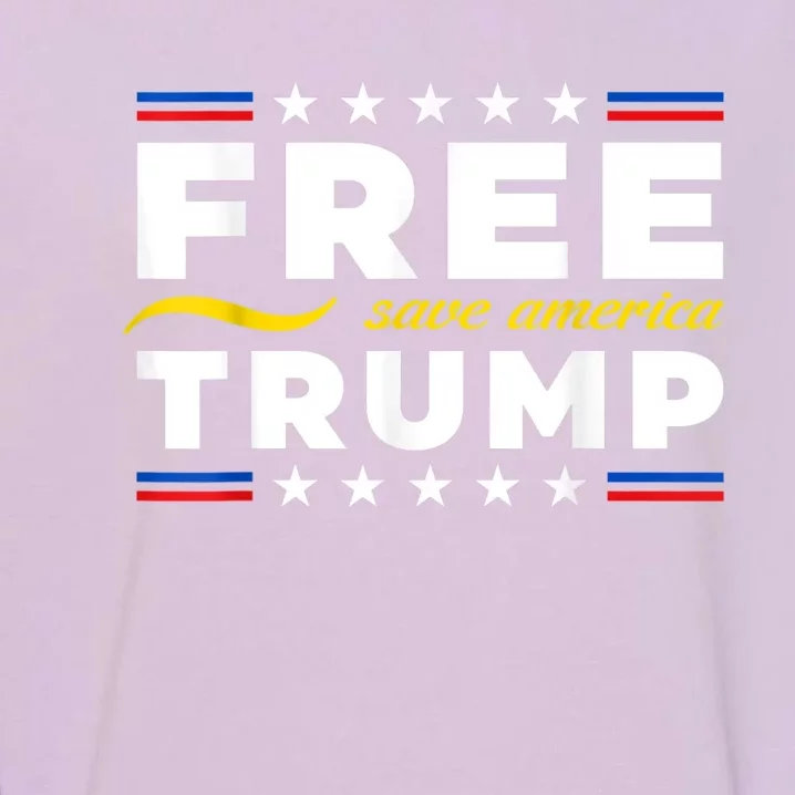 Free Trump, Free Donald Trump 2024 Garment-Dyed Sweatshirt