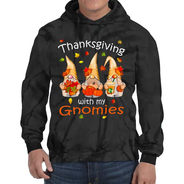 Funny Thanksgiving For Gnome Gnomies Lover Tie Dye Hoodie