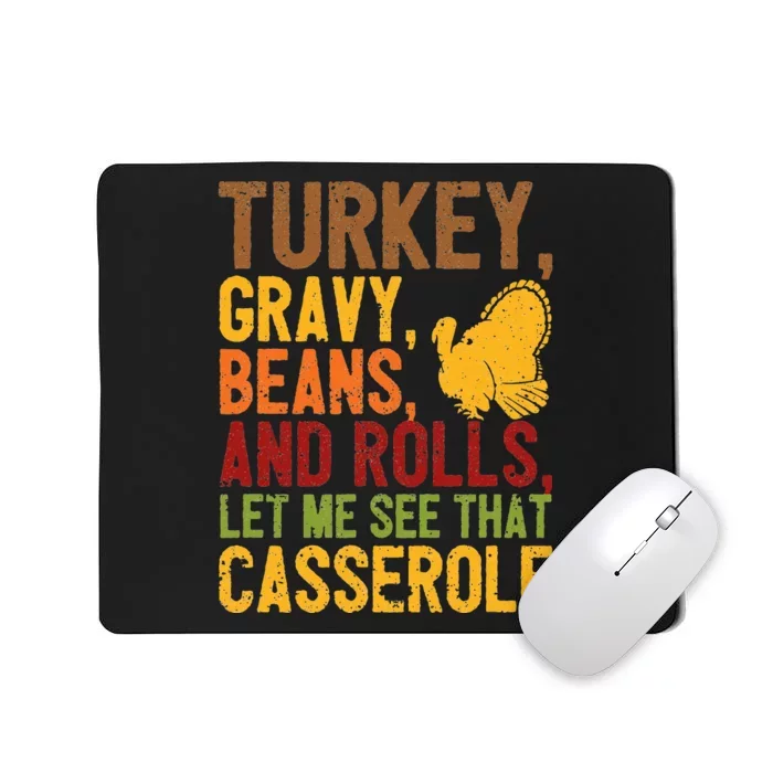 Funny Thanksgiving Food Lover Apron Mousepad