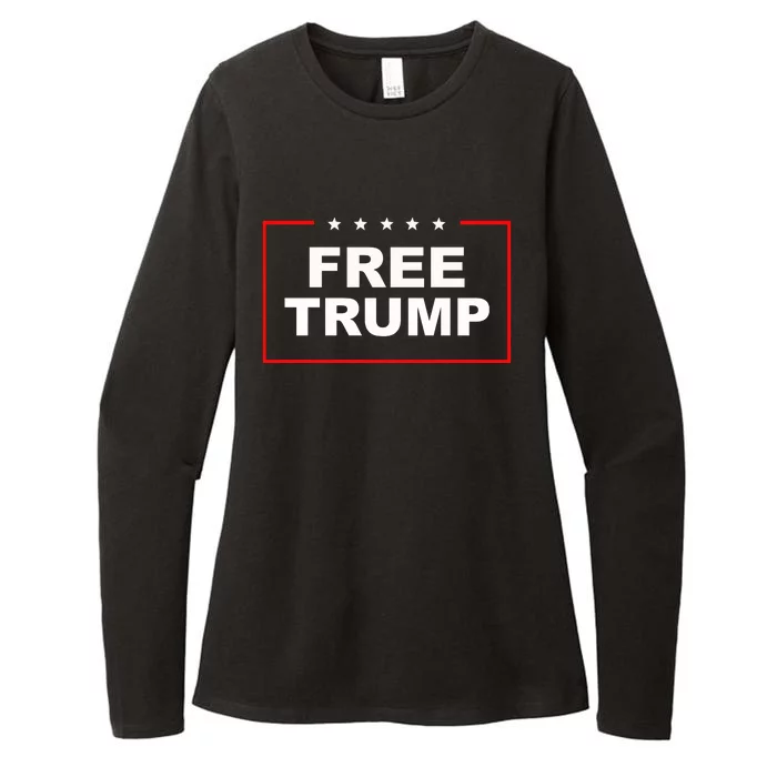 Free Trump Womens CVC Long Sleeve Shirt