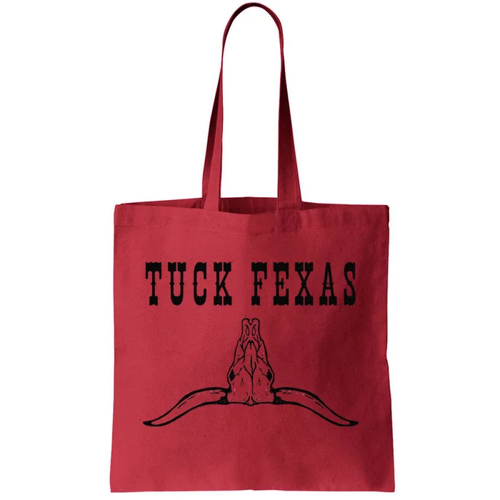 Funny Tuck Fexas Vintage Horns Down Tote Bag