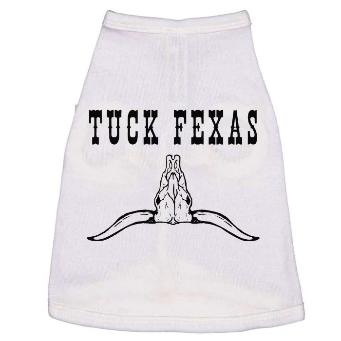 Funny Tuck Fexas Vintage Horns Down Doggie Tank