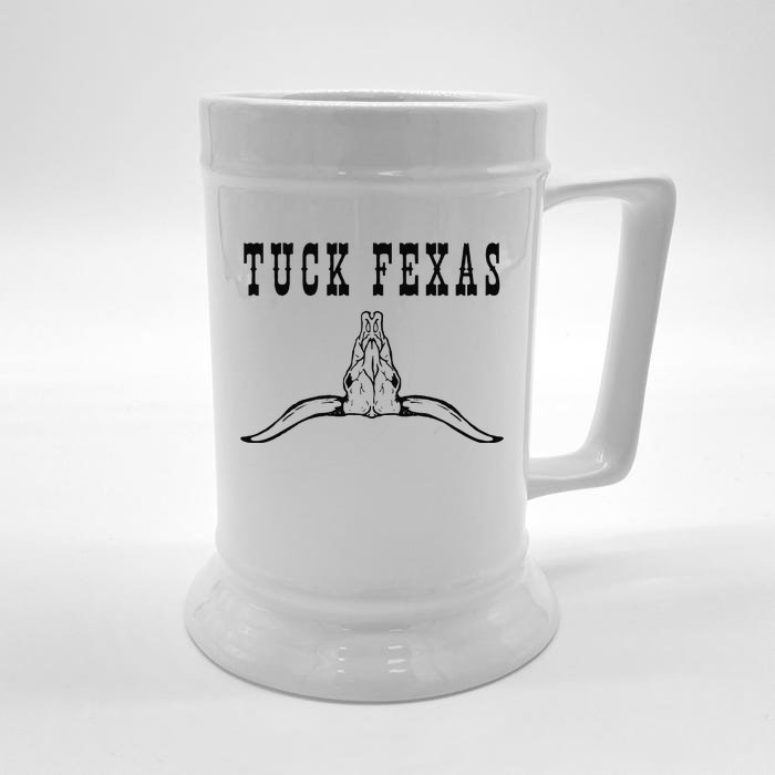 Funny Tuck Fexas Vintage Horns Down Front & Back Beer Stein