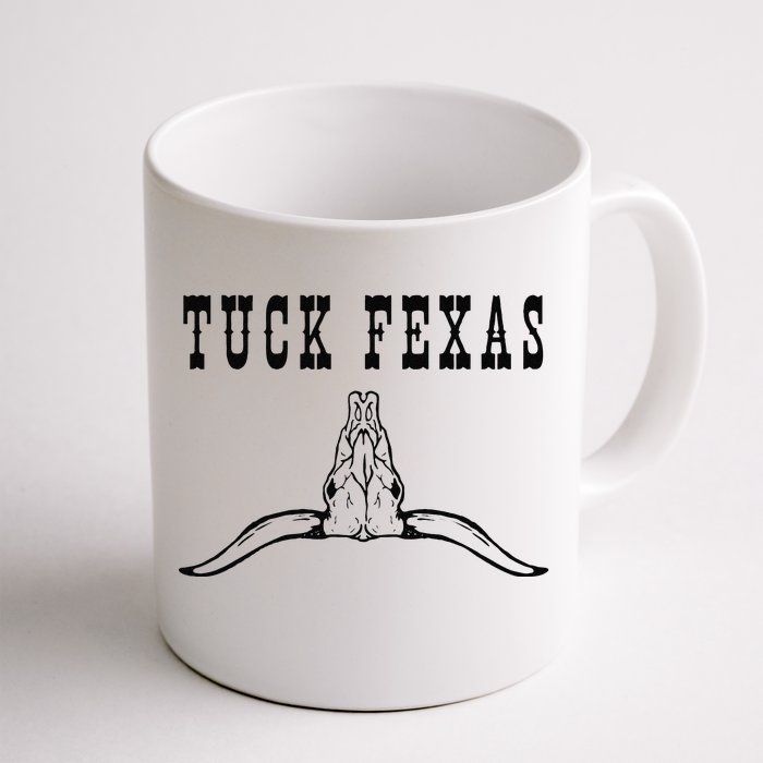 Funny Tuck Fexas Vintage Horns Down Front & Back Coffee Mug