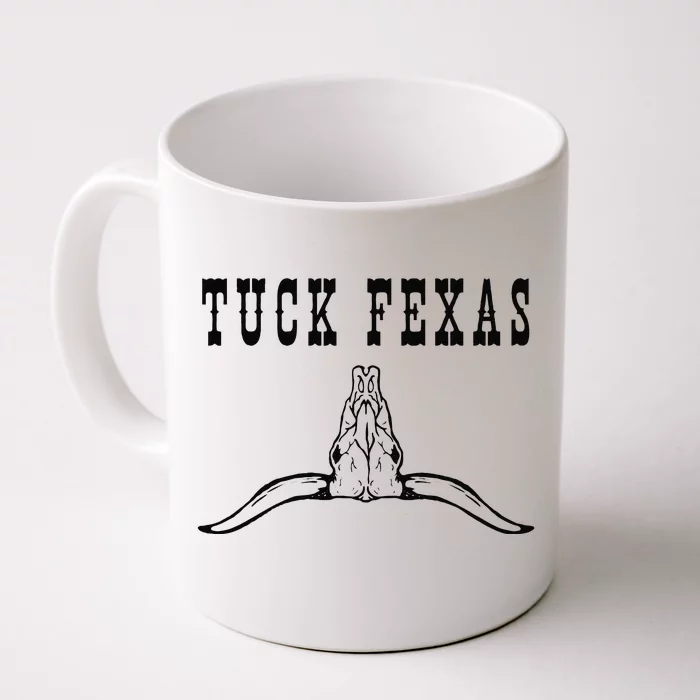 Funny Tuck Fexas Vintage Horns Down Front & Back Coffee Mug