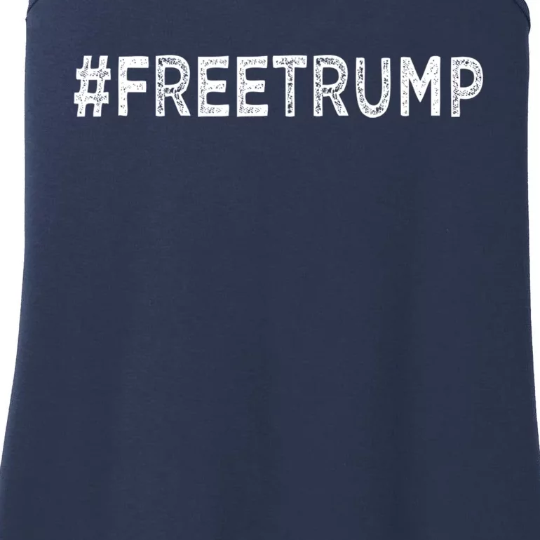 Free Trump, Free Donald Trump 2024 Ladies Essential Tank