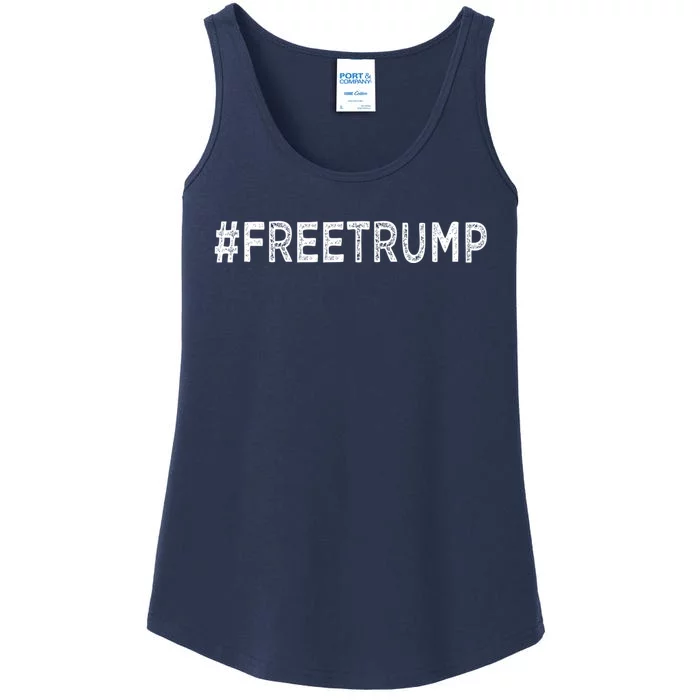 Free Trump, Free Donald Trump 2024 Ladies Essential Tank