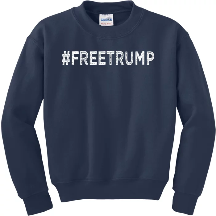 Free Trump, Free Donald Trump 2024 Kids Sweatshirt