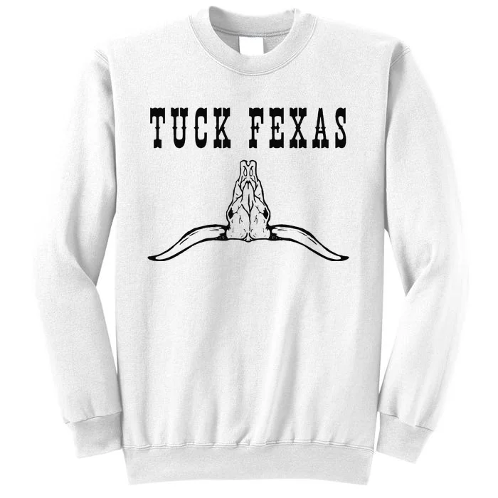 Funny Tuck Fexas Vintage Horns Down Sweatshirt