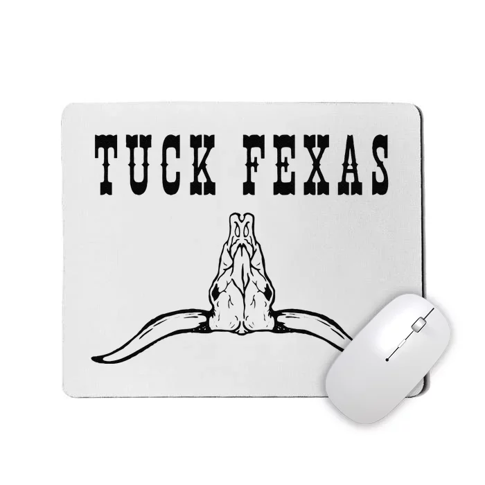 Funny Tuck Fexas Vintage Horns Down Mousepad