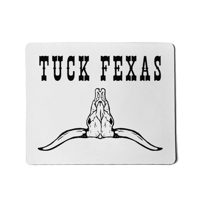 Funny Tuck Fexas Vintage Horns Down Mousepad