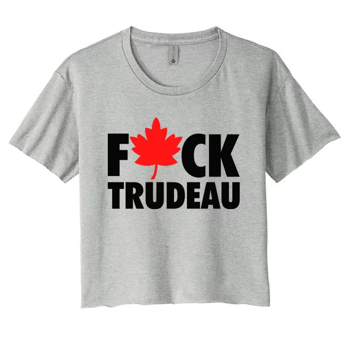 Fuck Trudeau Women's Crop Top Tee