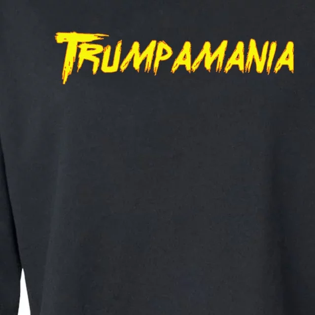 Funny Trumpamania Cropped Pullover Crew