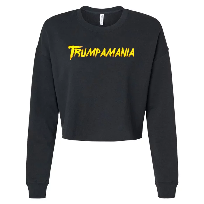 Funny Trumpamania Cropped Pullover Crew