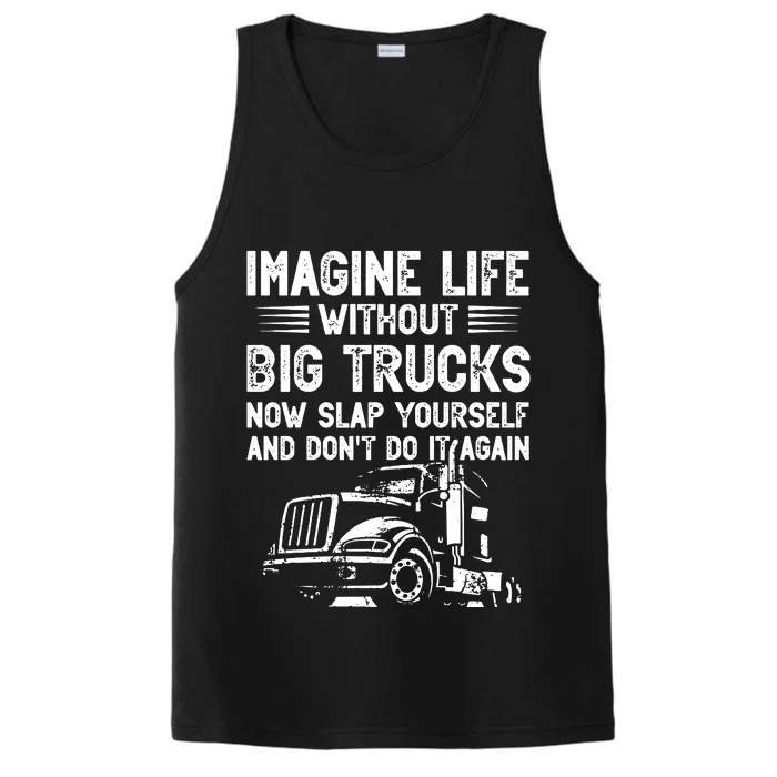 Funny Trucker Performance Tank