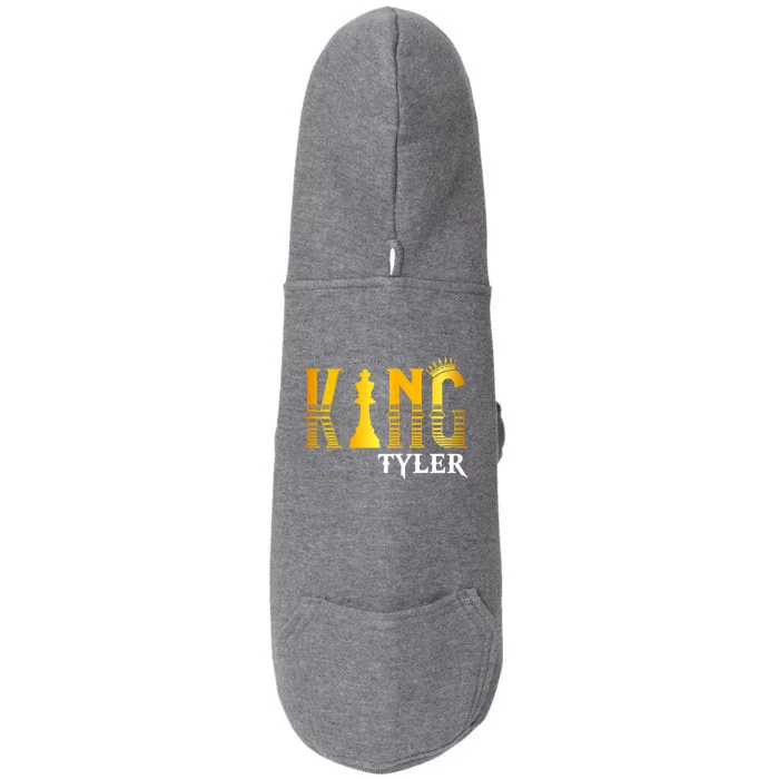 Funny Tyler First Name Great Gift King Tyler Meaningful Gift Doggie 3-End Fleece Hoodie