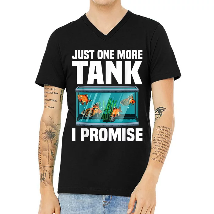 Fish Tank Fishkeeping V-Neck T-Shirt