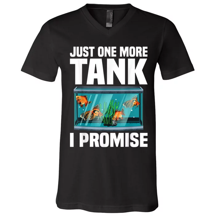 Fish Tank Fishkeeping V-Neck T-Shirt