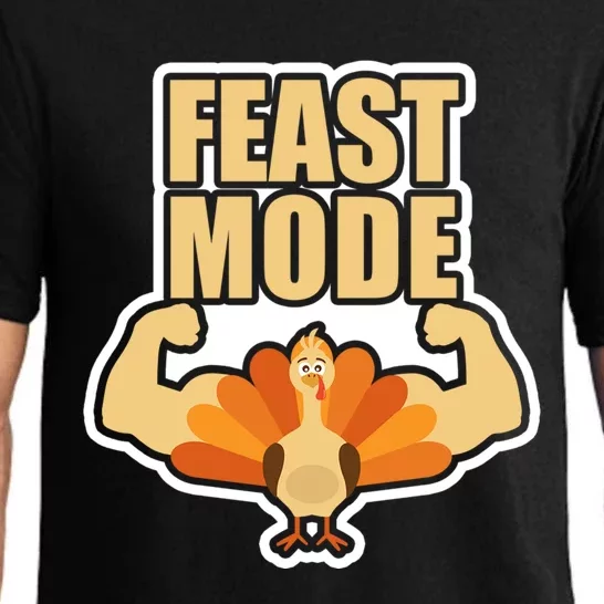 Funny Thanksgiving Feast Mode Statet Teens And Adults Gift Pajama Set