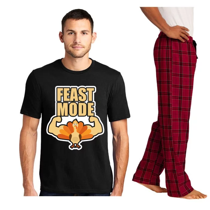 Funny Thanksgiving Feast Mode Statet Teens And Adults Gift Pajama Set