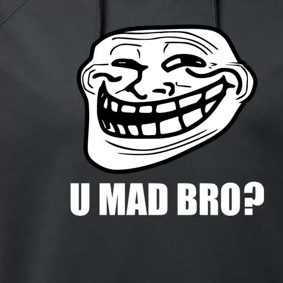 Funny Troll Face U Mad New Performance Fleece Hoodie