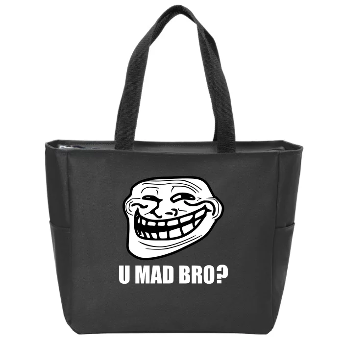 Funny Troll Face U Mad New Zip Tote Bag