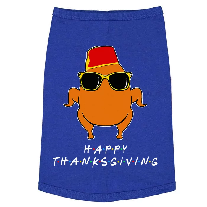 Funny Thanksgiving Friends Turkey Doggie Tank