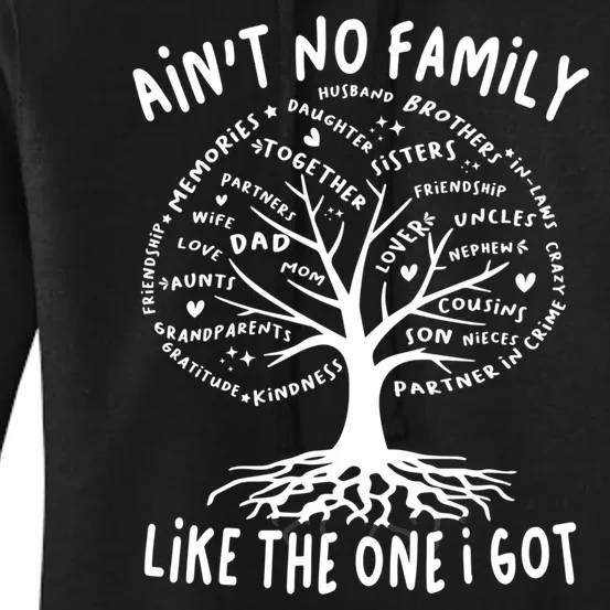 Funny Tree Family Reunion 2024 Gift Women's Pullover Hoodie