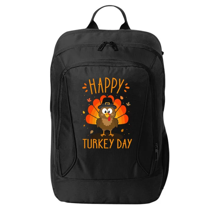 Funny Thanksgiving Family Dinner With Happy Turkey Day City Backpack