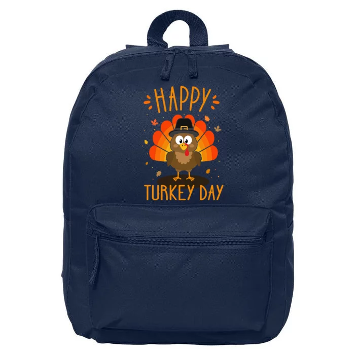 Funny Thanksgiving Family Dinner With Happy Turkey Day 16 in Basic Backpack