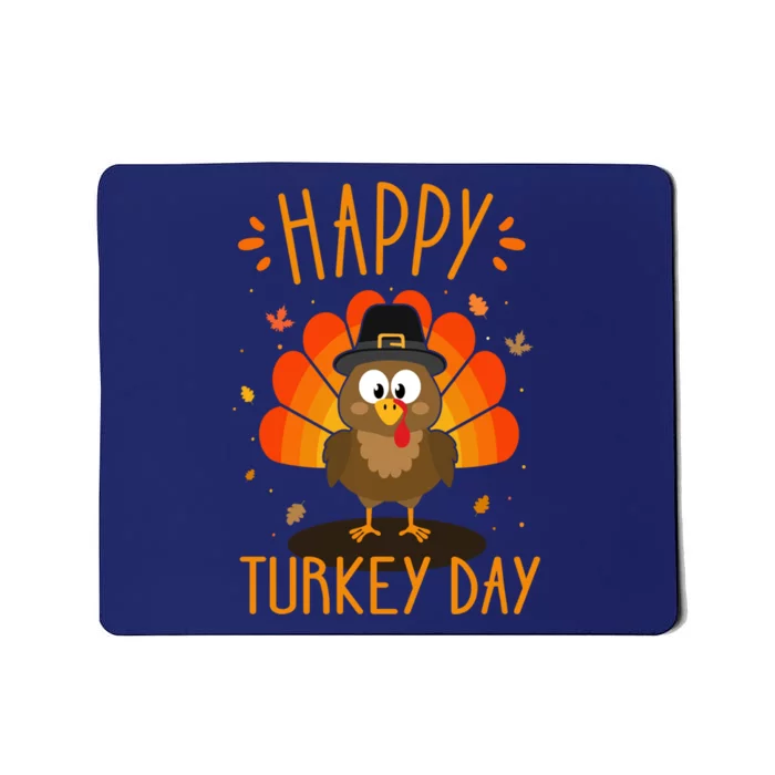 Funny Thanksgiving Family Dinner With Happy Turkey Day Mousepad