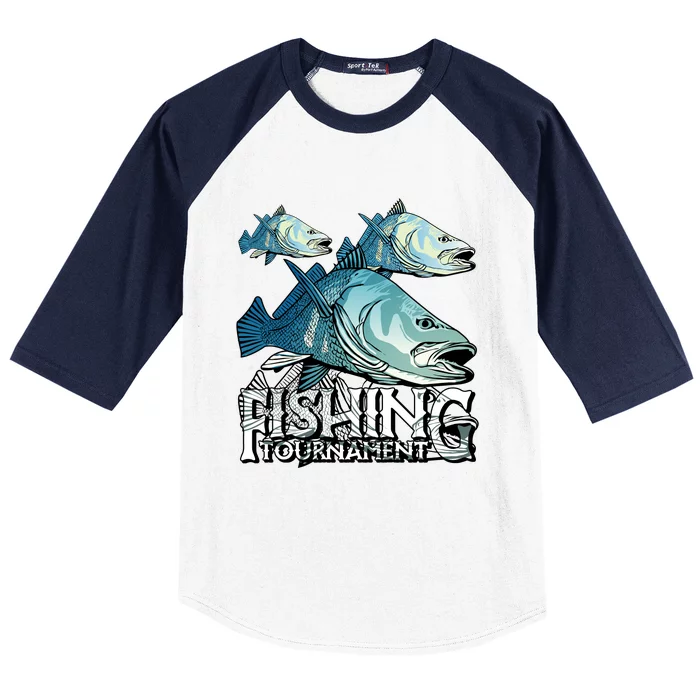 Fishing Tournament Baseball Sleeve Shirt