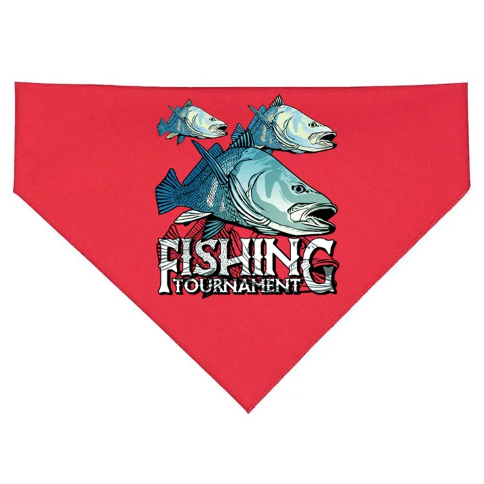 Fishing Tournament USA-Made Doggie Bandana